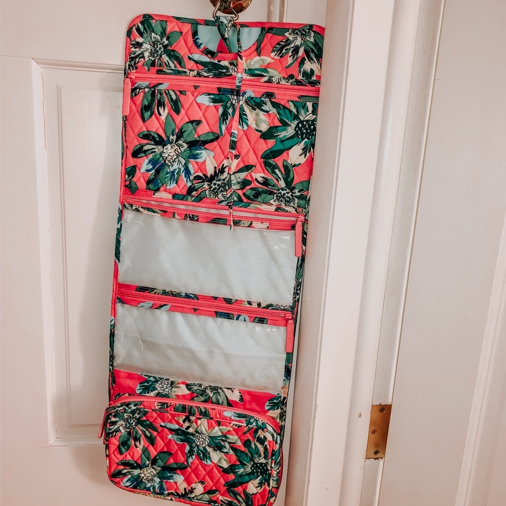 Vera Bradley Fold up makeup travel bag